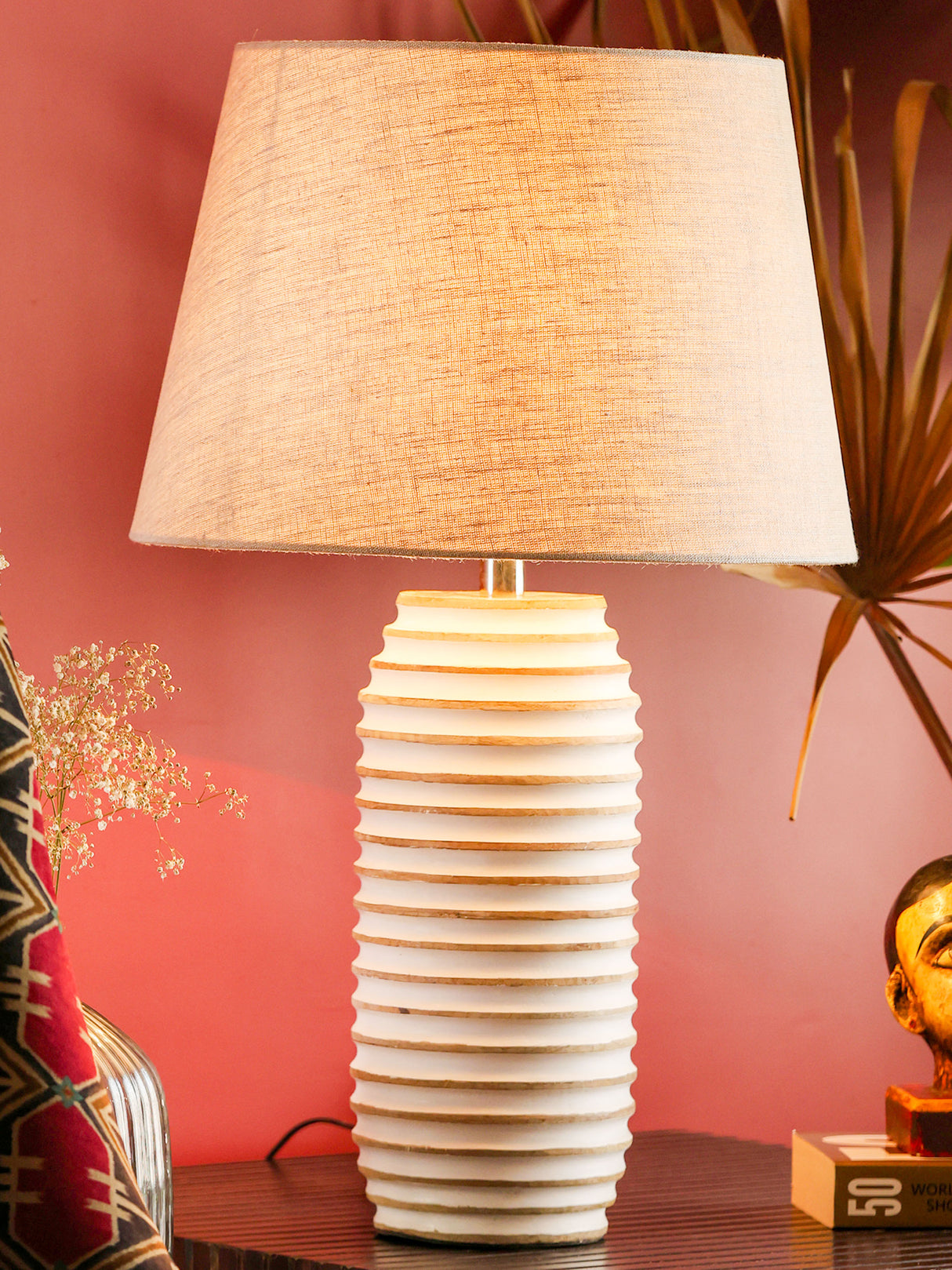 CelestialShine Table Lamp - Wooden