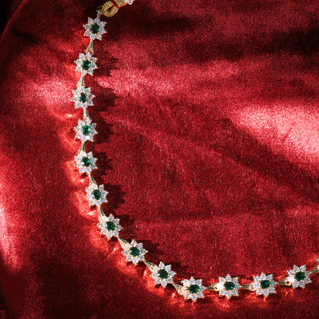 Ansh Flower design necklace set