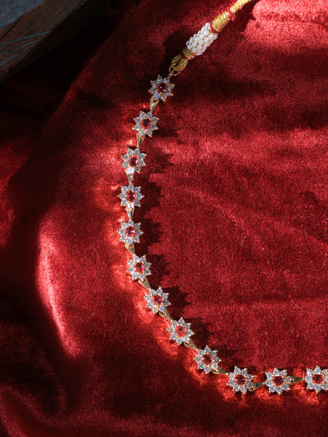 Ansh Flower design necklace set