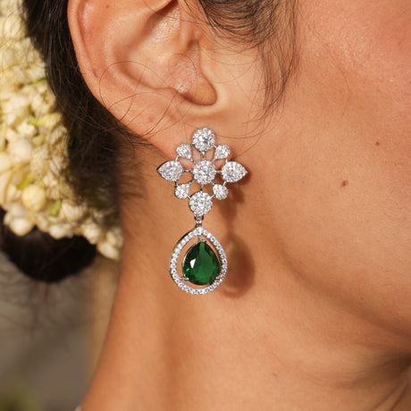 Tahira Emerald Elegance Layered Necklace Set