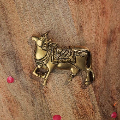 Brass Nandi Wall Hanging Set of 2 pcs