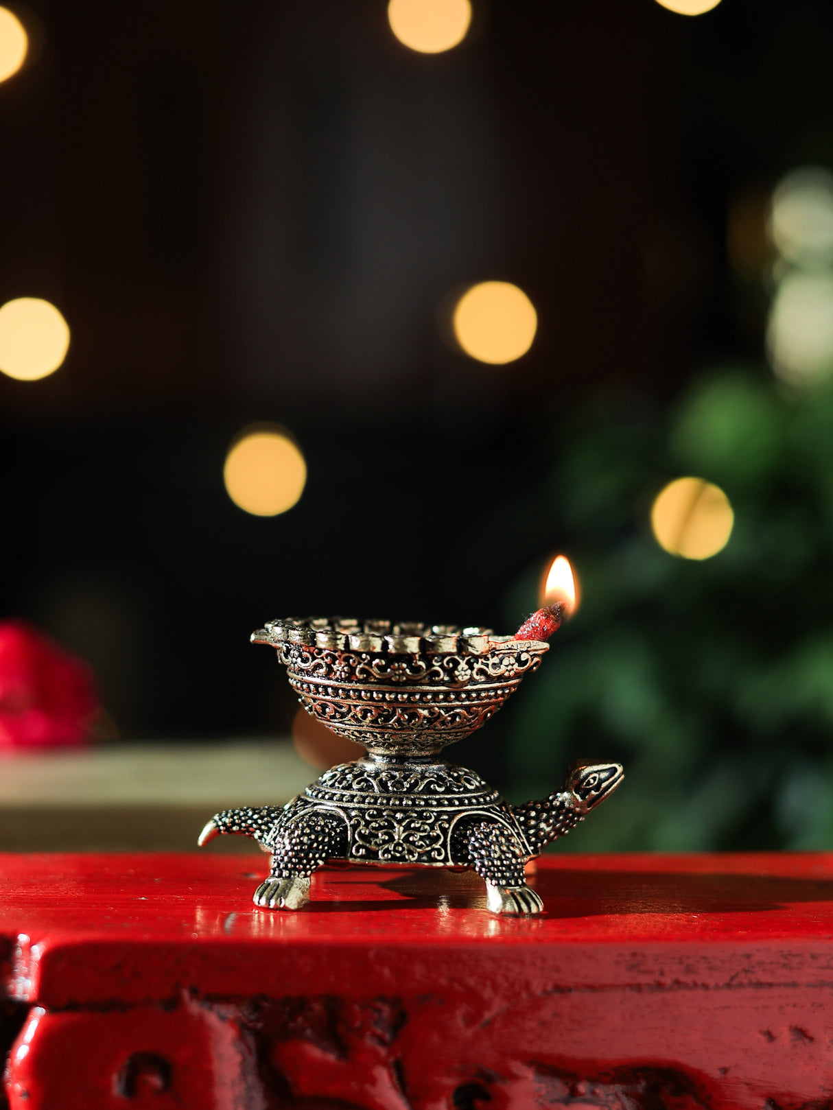 Tortoise Brass Diya