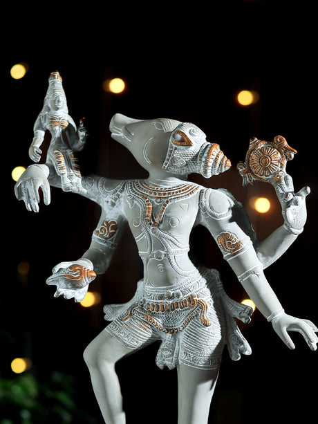 Shiva & Shakti brass statue