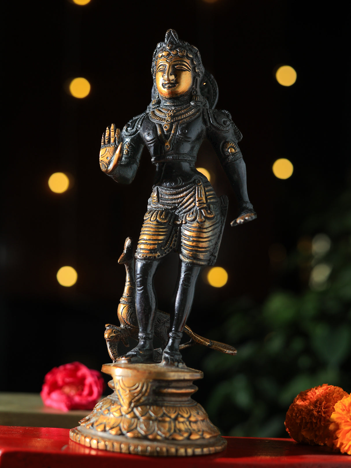 Lord Kartikeya Brass Statue