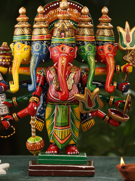 Vintage Decor Items - Panchmukhi Ganpati