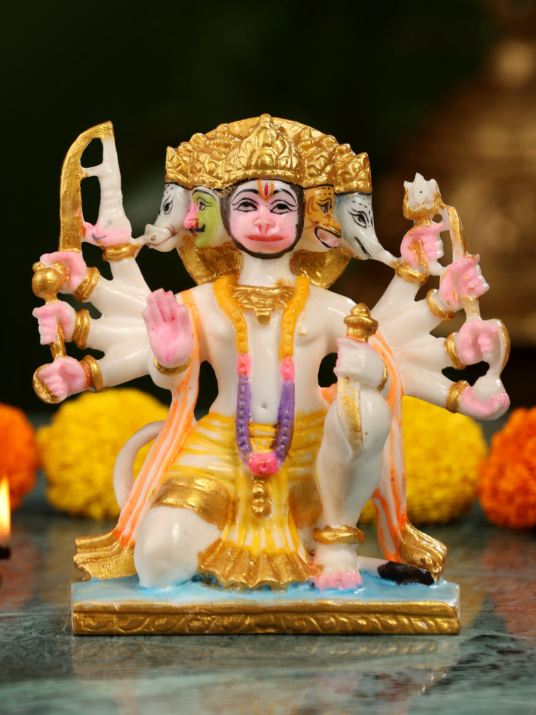 Marble Panchmukhi hanuman ji statue