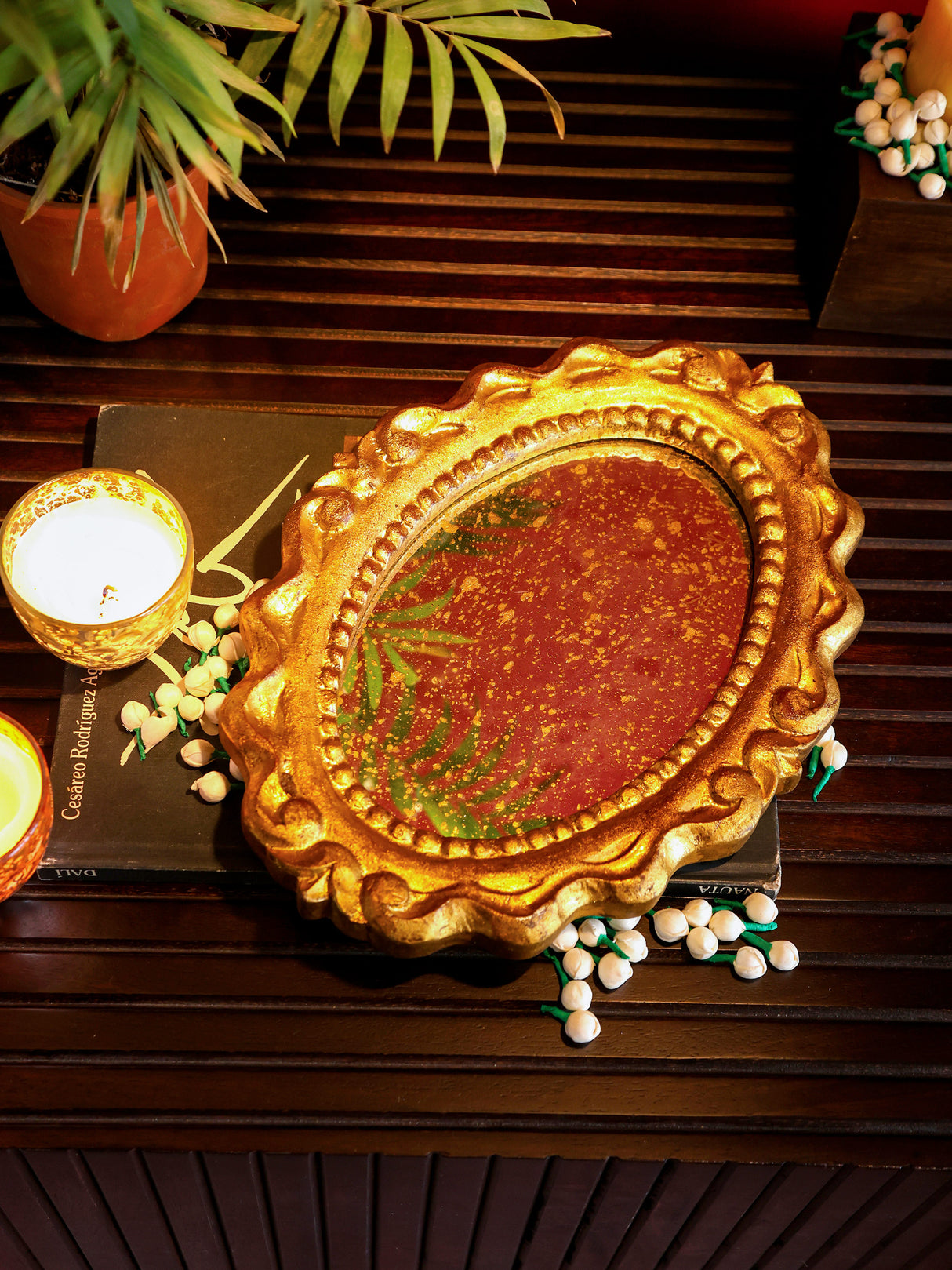 Mirror Trays - Glistening Gold Foil Glamour