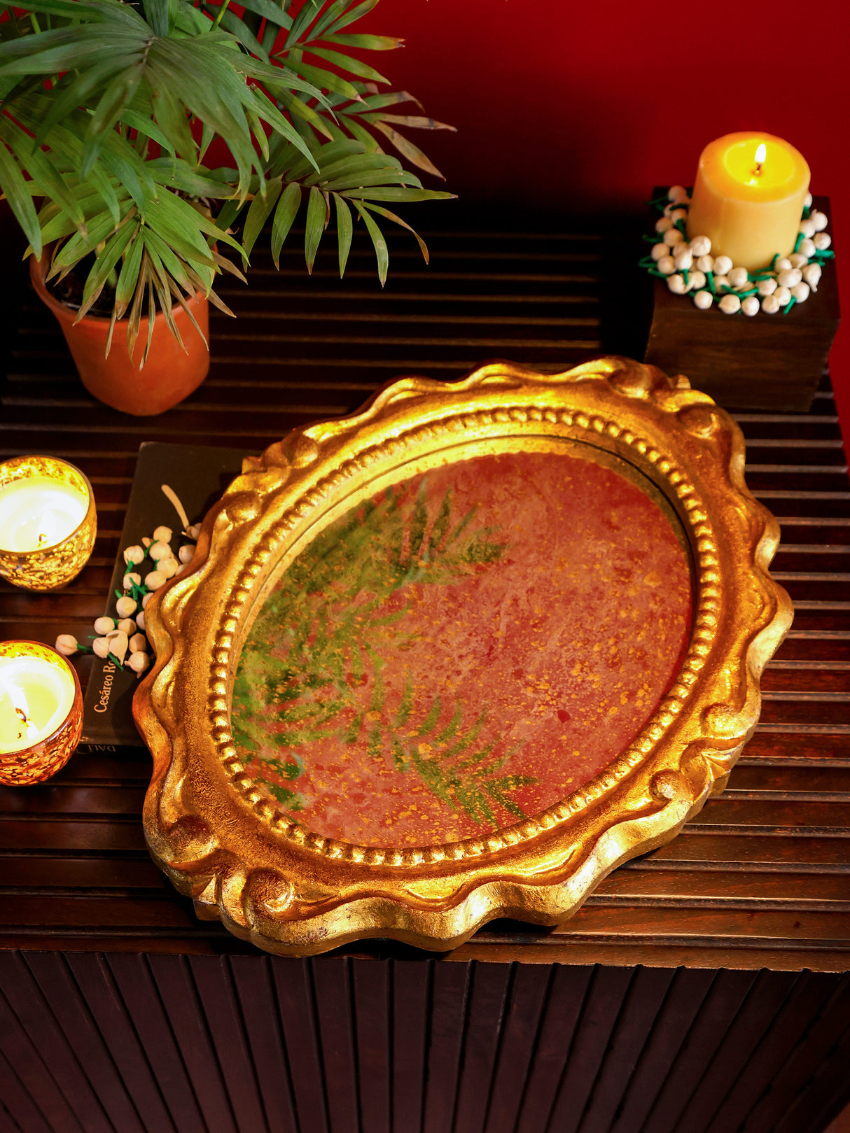 Mirror Trays - Glistening Gold Foil Glamour