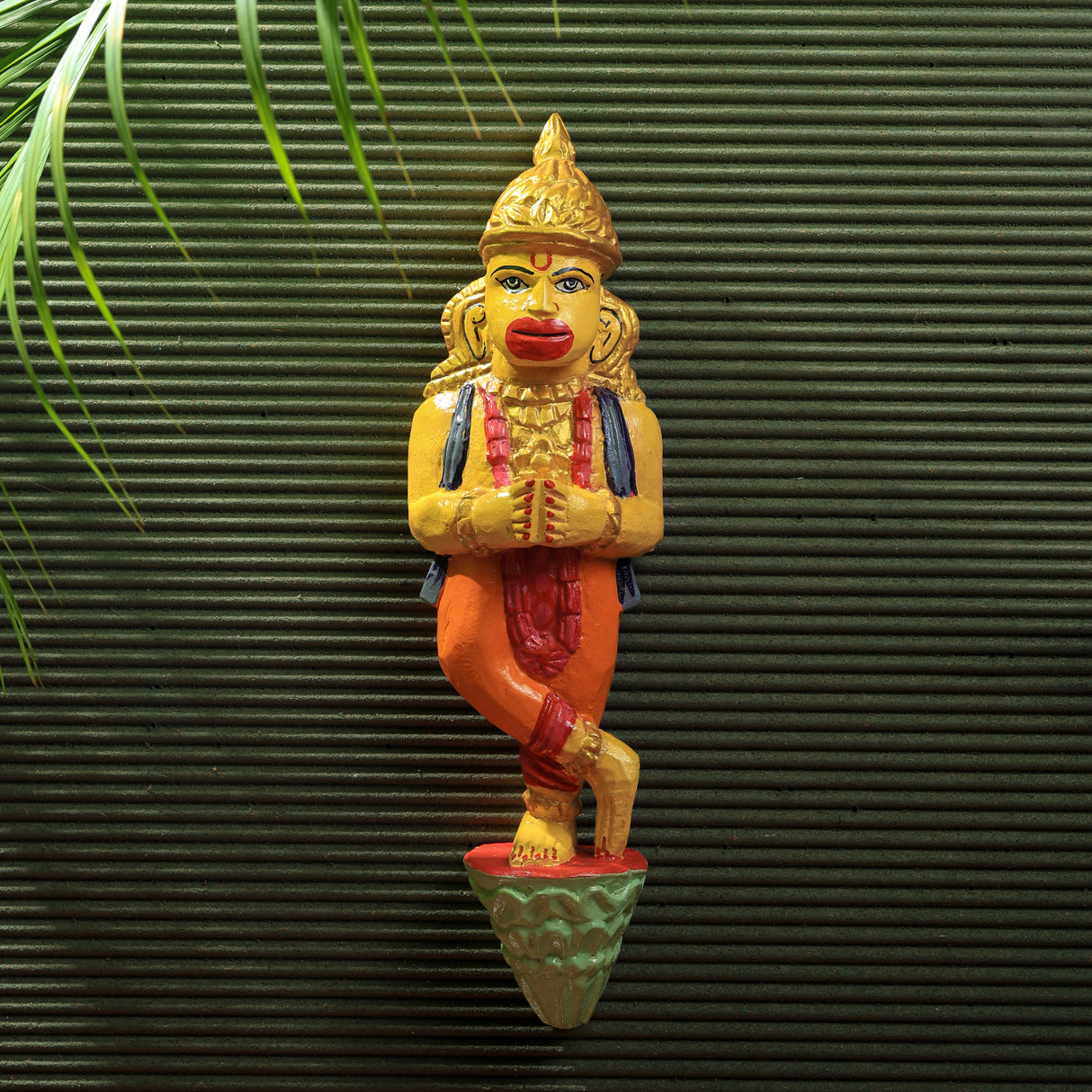 Wooden painted Hanuman