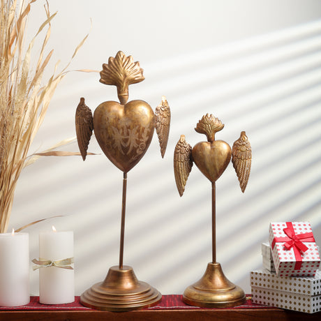 Vintage Table Decor - Heart Shaped Table Decor