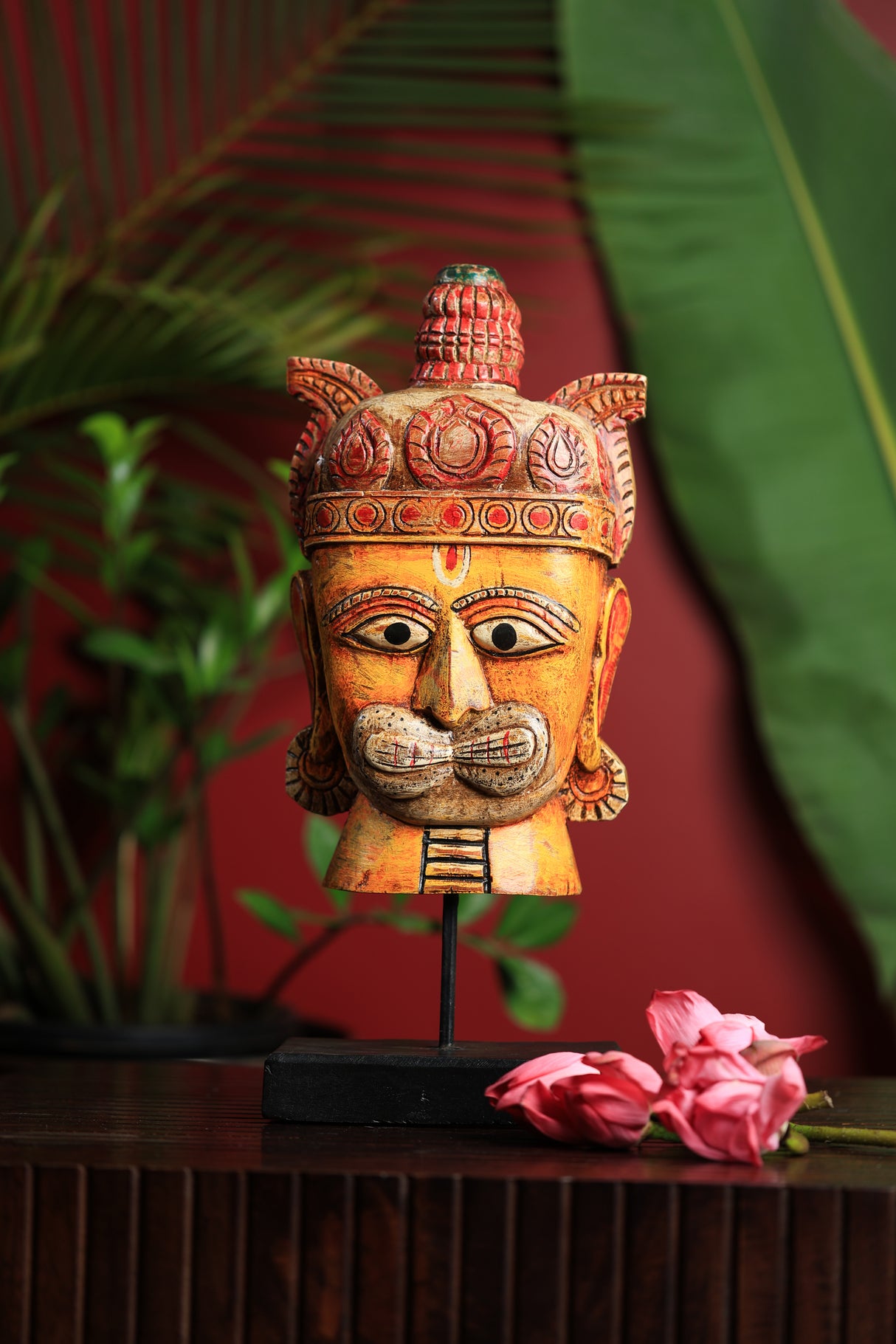 Wooden Hanuman with stand