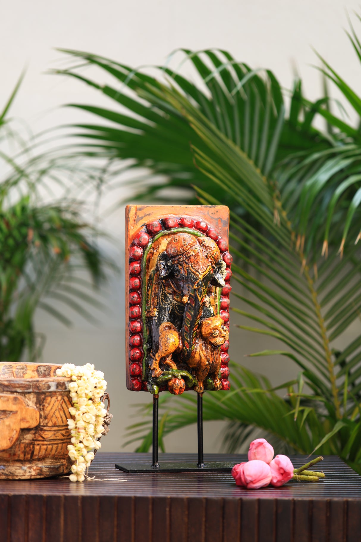 First God-Ganesha statue on iron stand