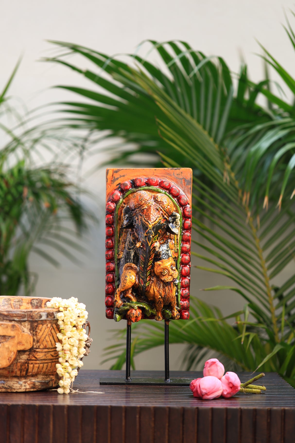 First God-Ganesha statue on iron stand