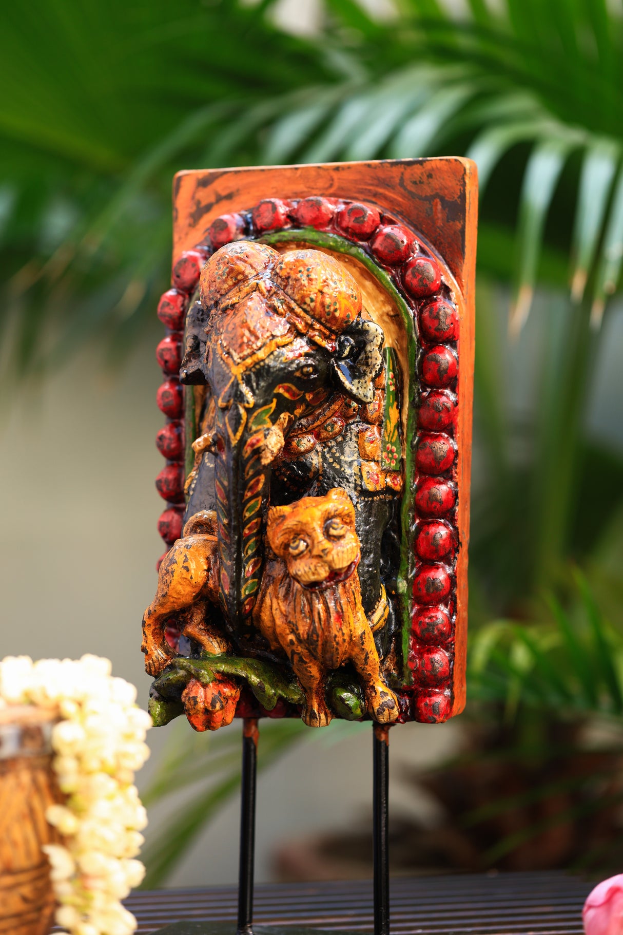 First God-Ganesha statue on iron stand