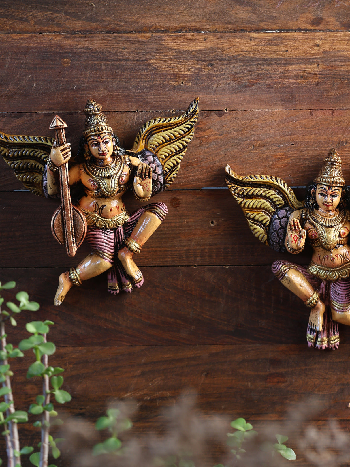 Wooden GODDESS- Gandharvas