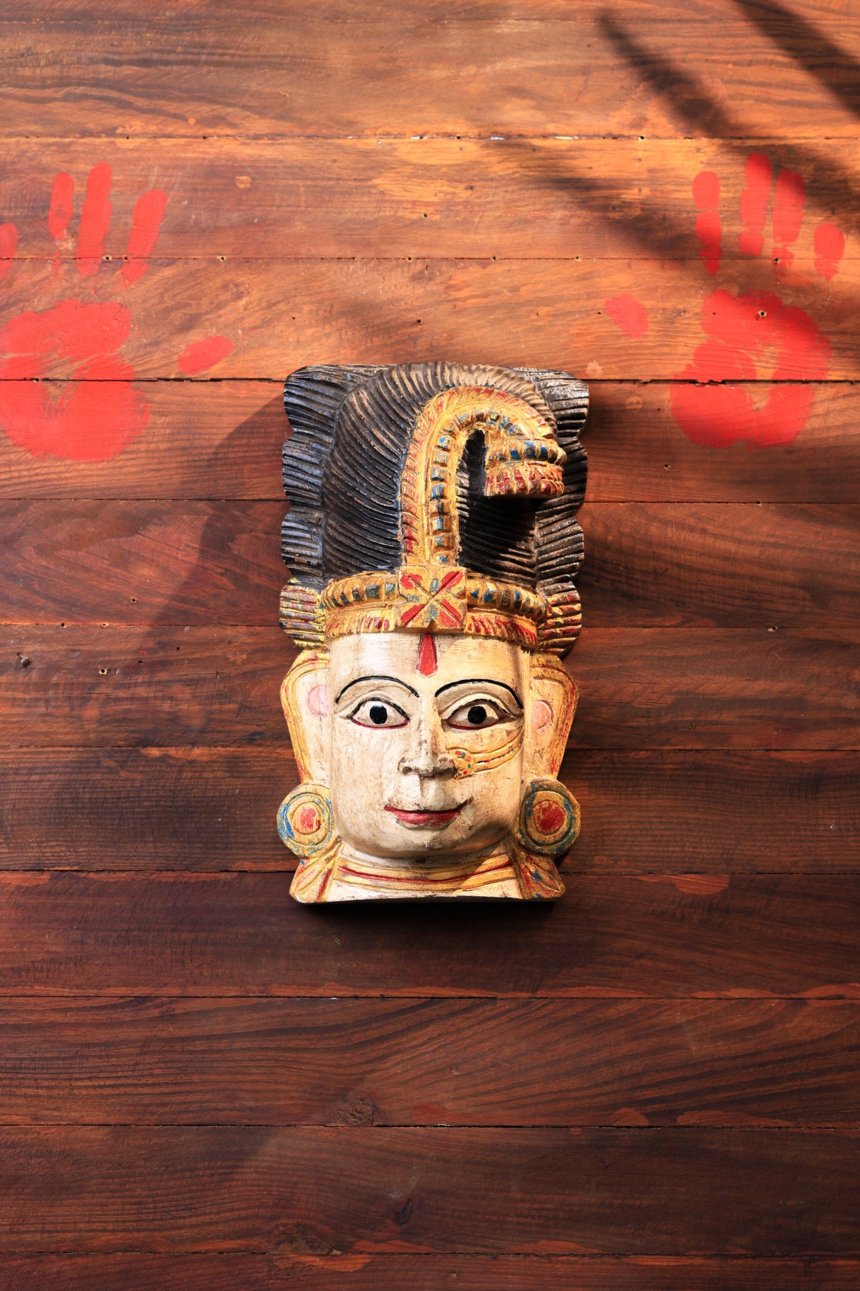 Laxmi mask painted