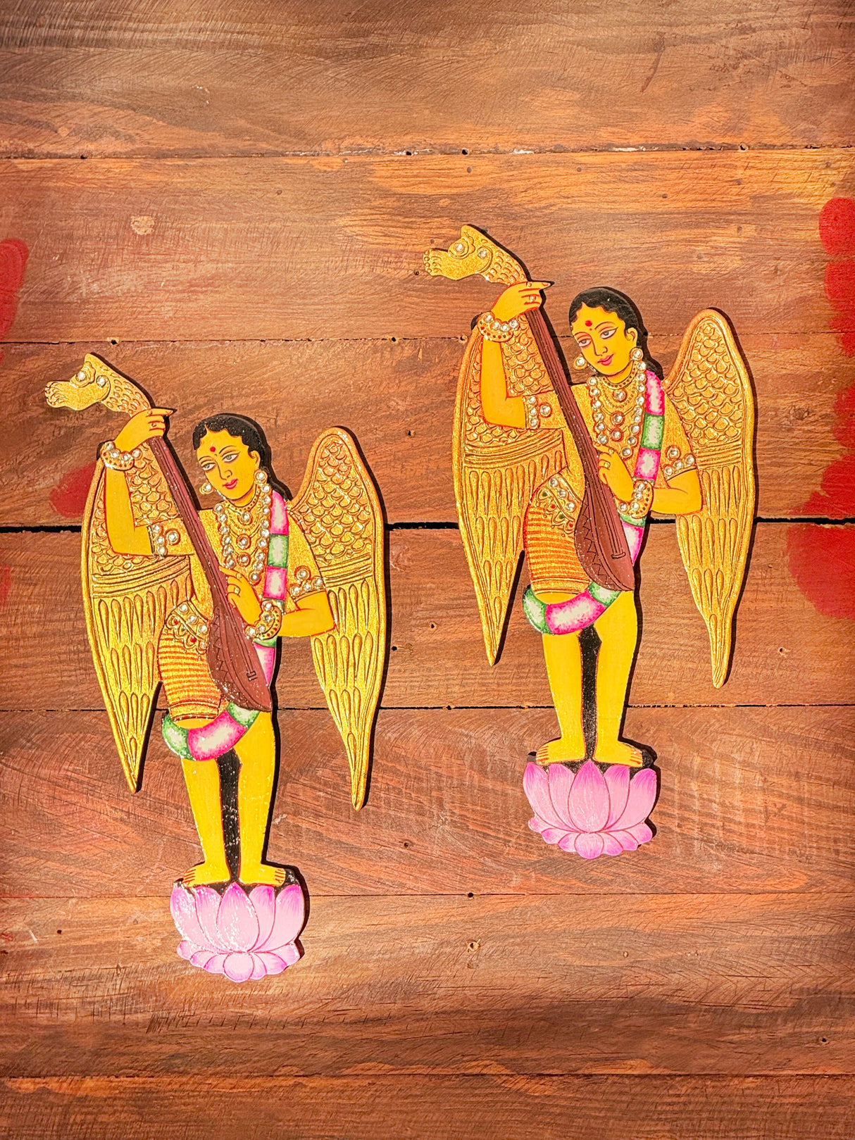 Saraswati With Wings Mdf Cut-Out