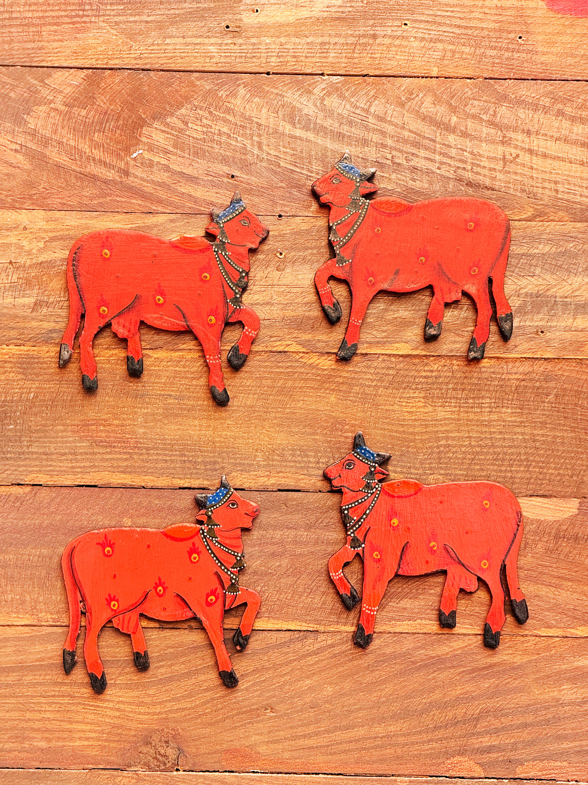 Pichwai Cow MDF Cut-Out - Pack of 2