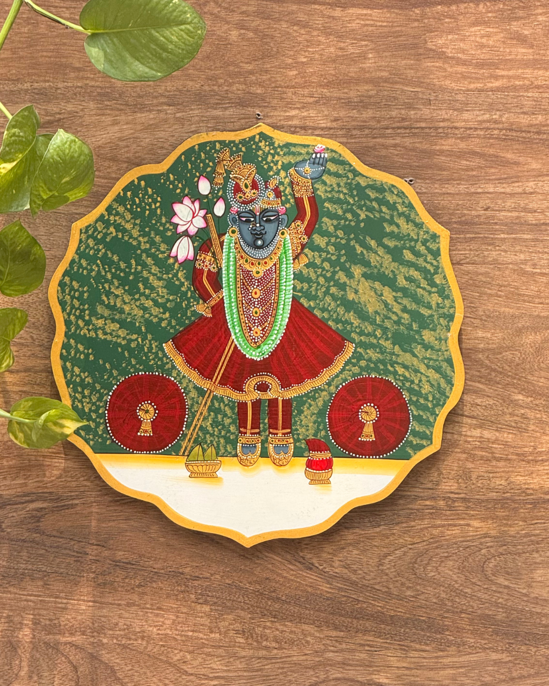 Wooden Wall Plates Shrinathji
