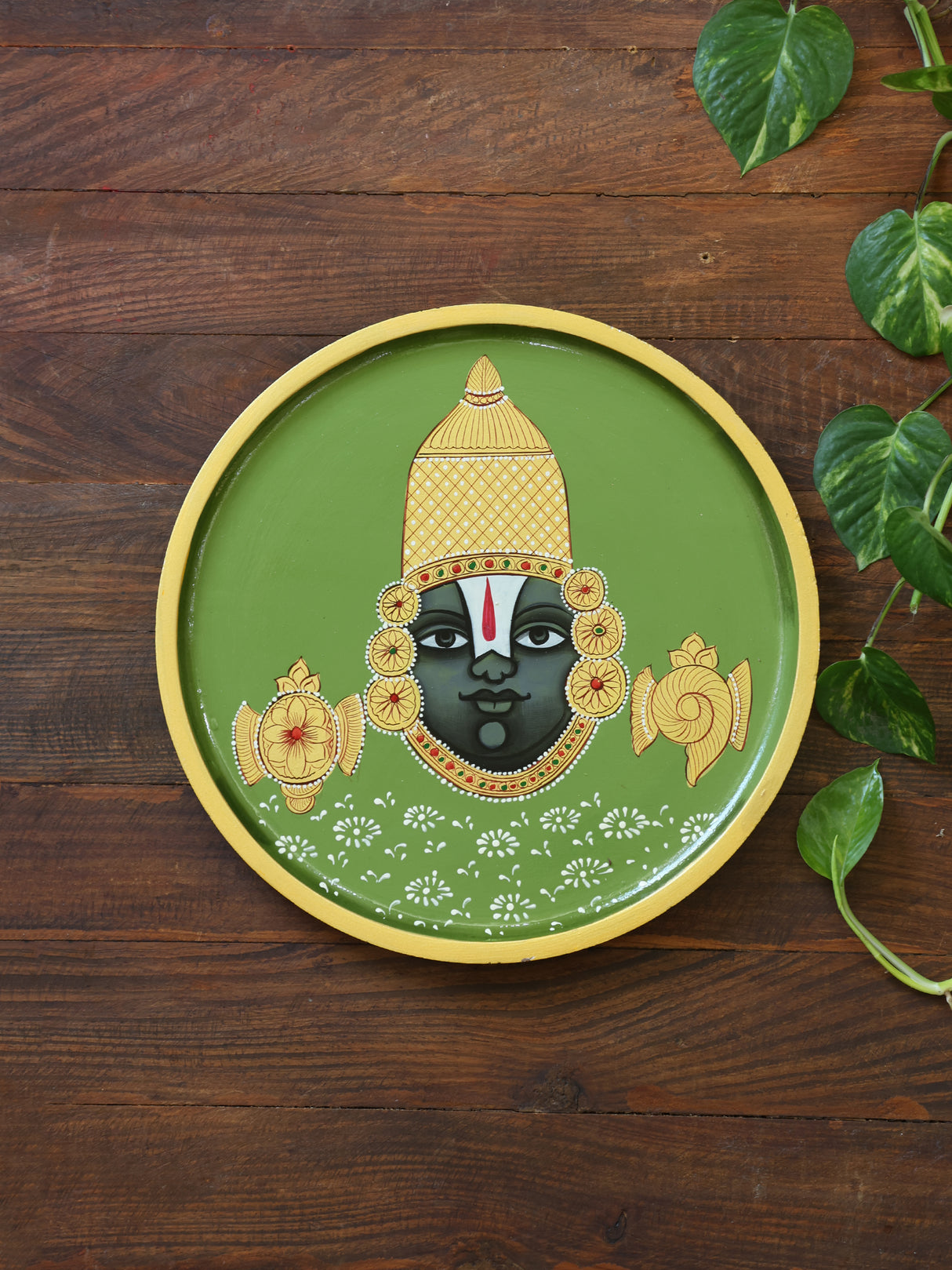 Wooden Wall Plates - Shrinathji