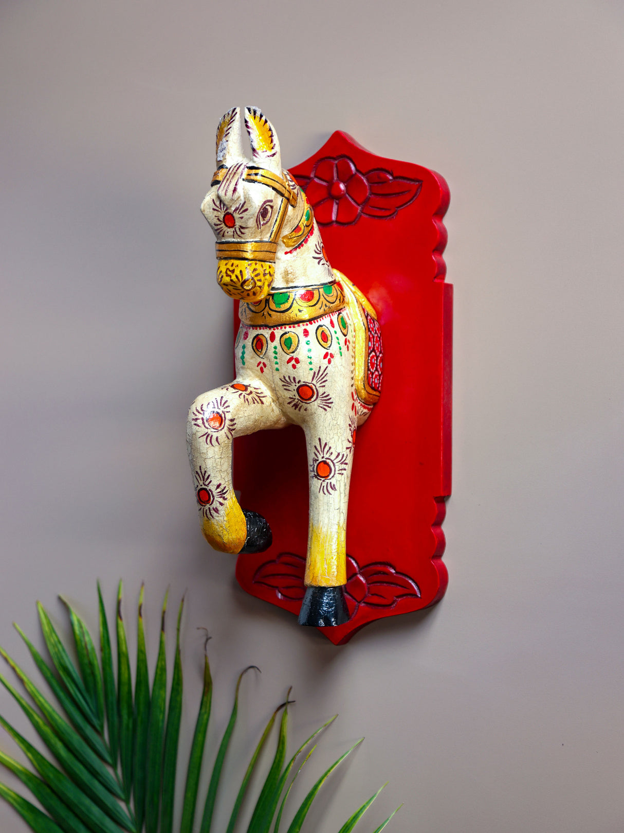 White Painted Wall Horse