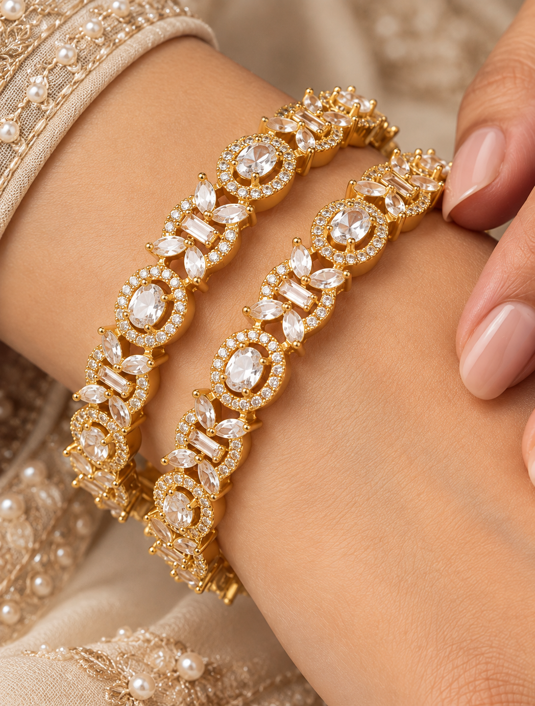 Noor-e-Shaahi Crystal Bangles