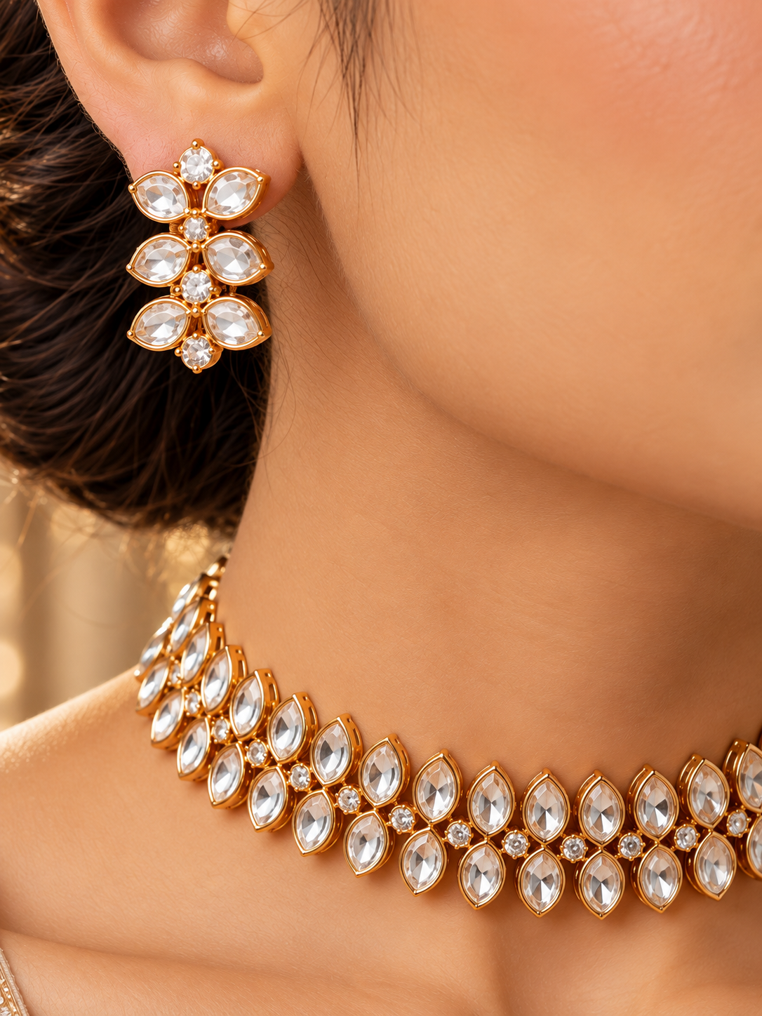 Aurevia Crystal Choker Set