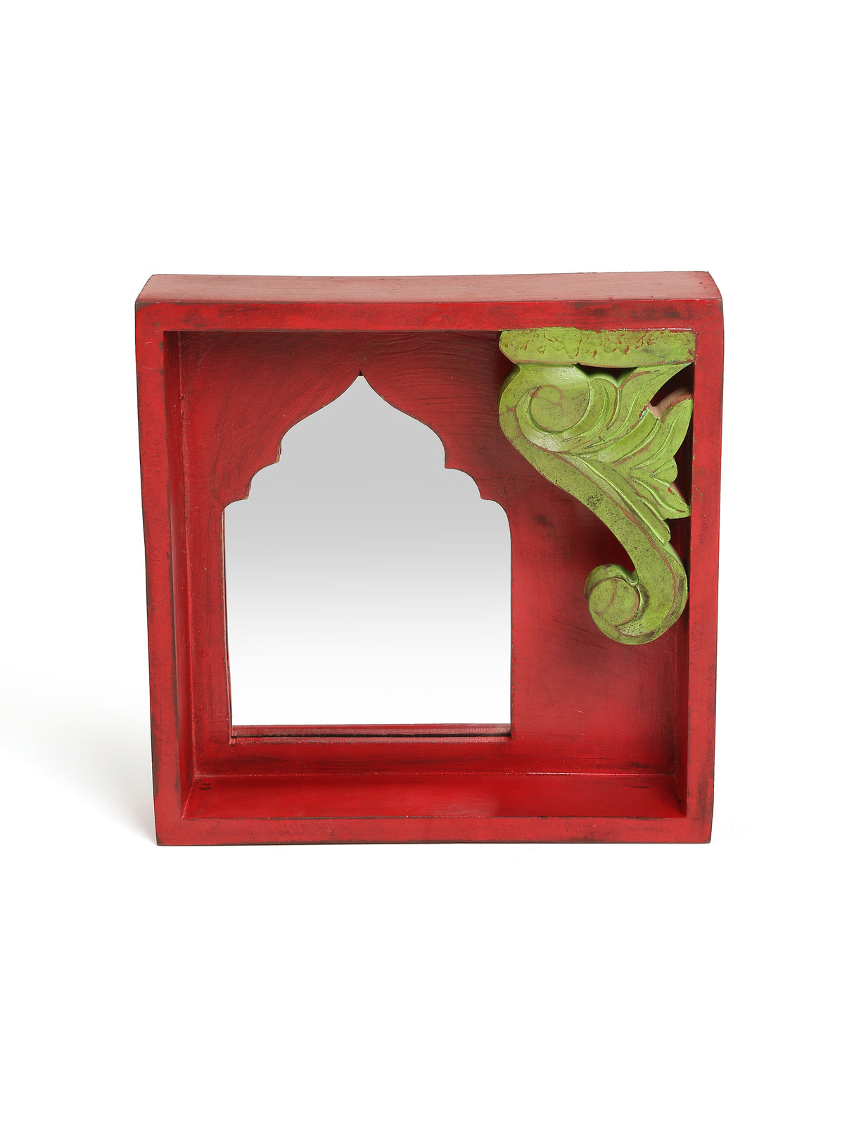 Mirror - Antique Red and Green