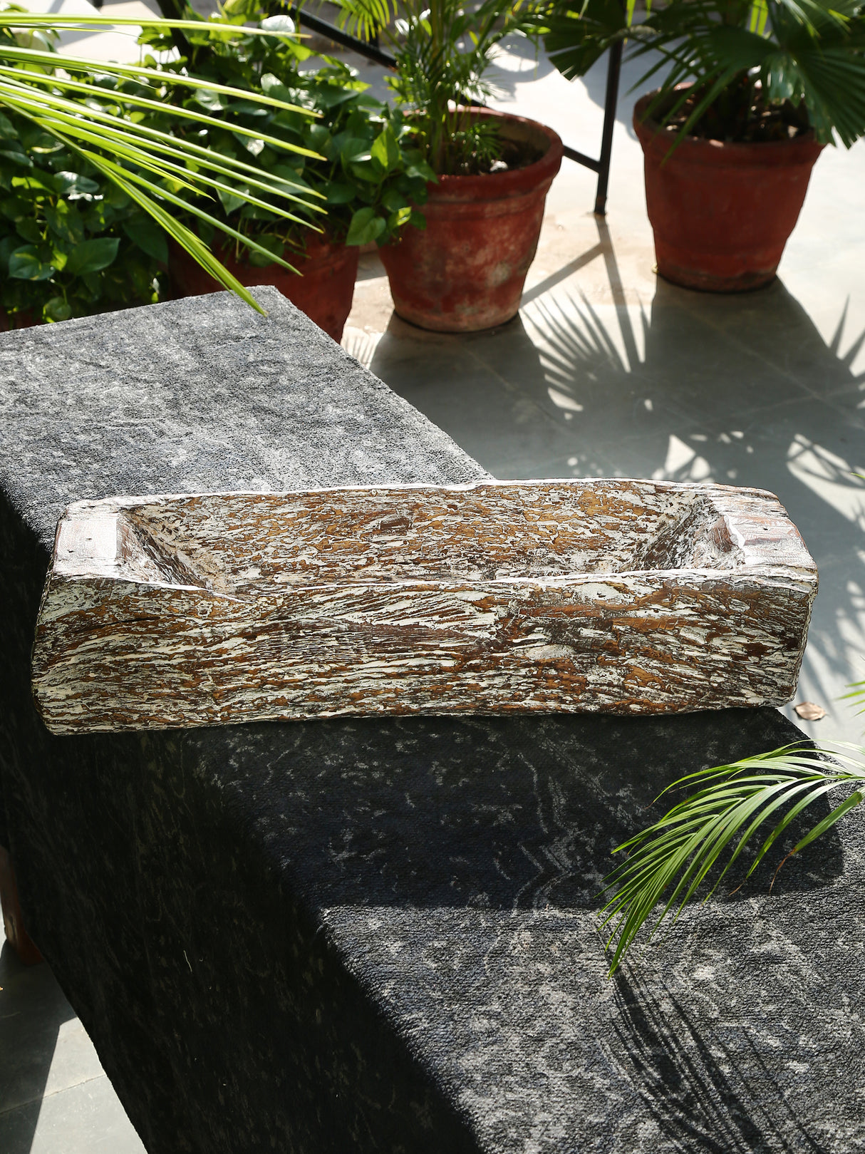 Planters assorted wooden rustic