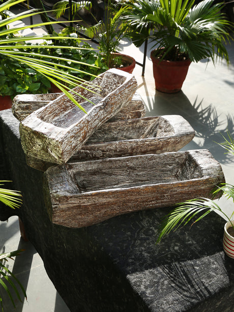 Planters assorted wooden rustic