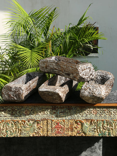 Planters assorted wooden rustic