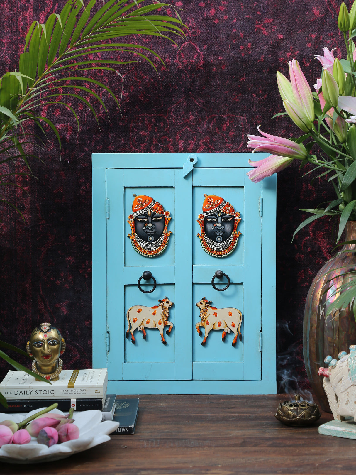 SrinathJi Mirror frame Blue