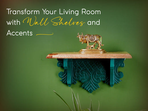 Transform Your Living Room with Wall Shelves and Accents