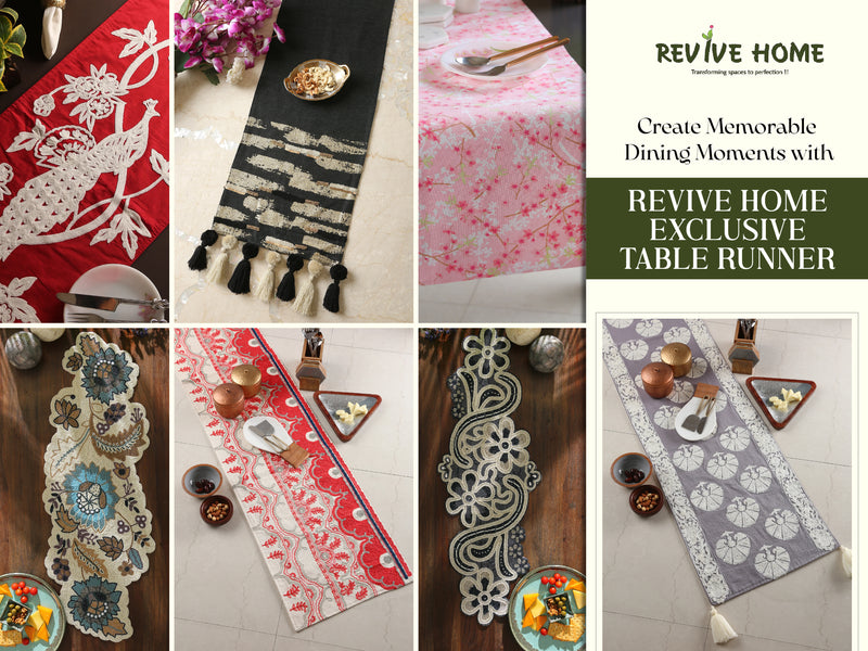Create Memorable Dining Moments with the Revive Home Exclusive Table Runner