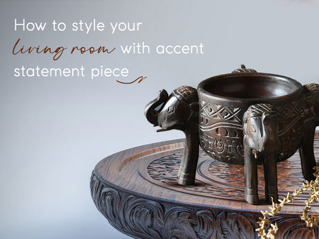 How To Style Your Living Room With Accent Statement Piece