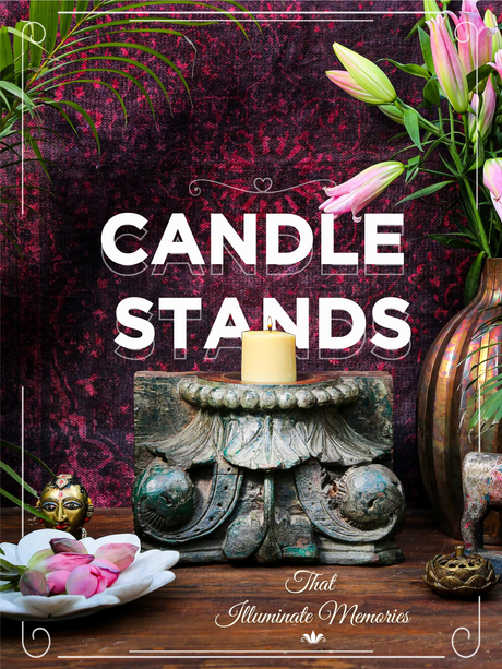 Vintage Finish Candle Holders