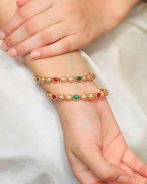 Kavya Multi Colour Stone Bangles