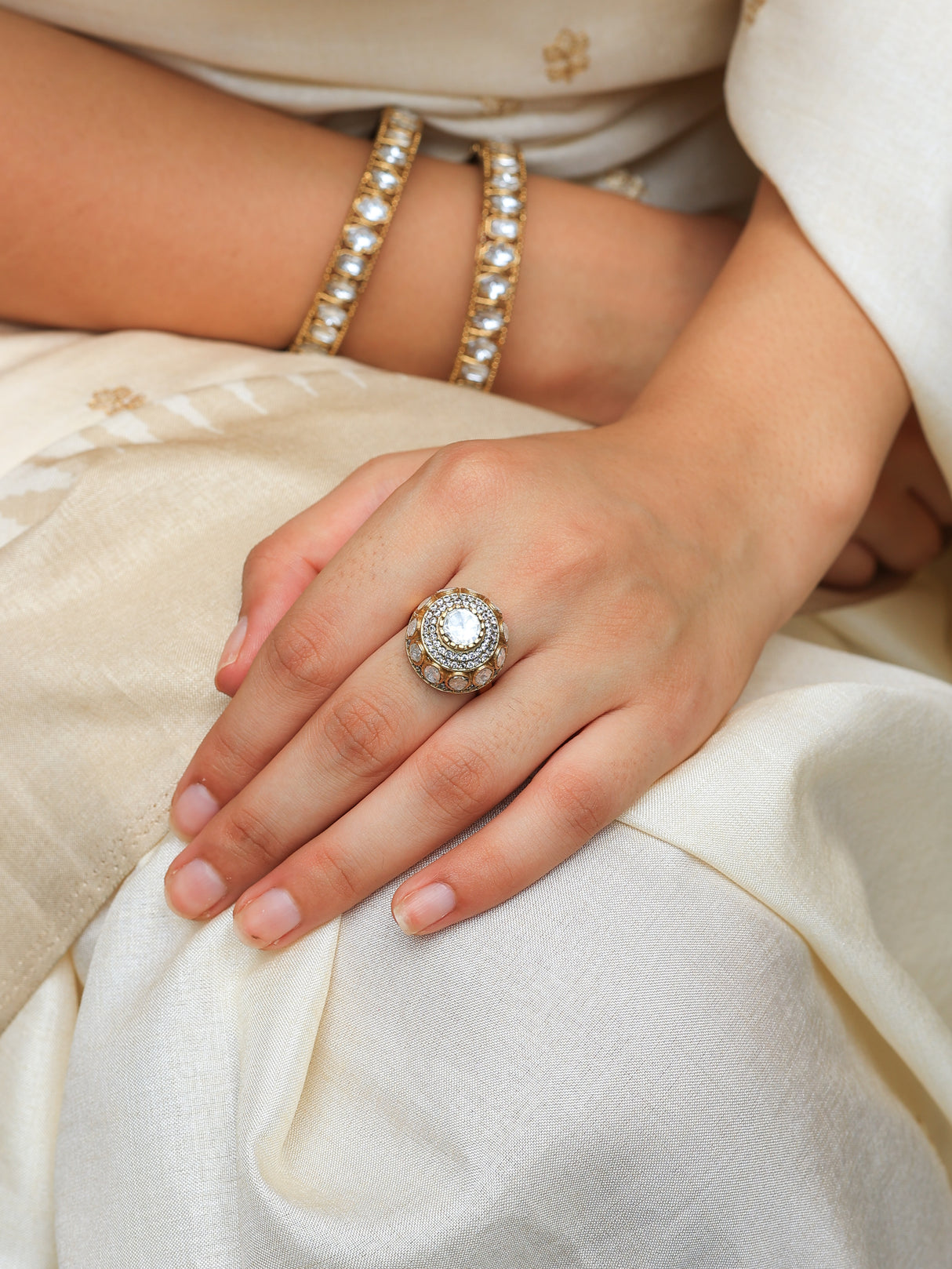 Akrati Regal Elegance Mossanite Ring