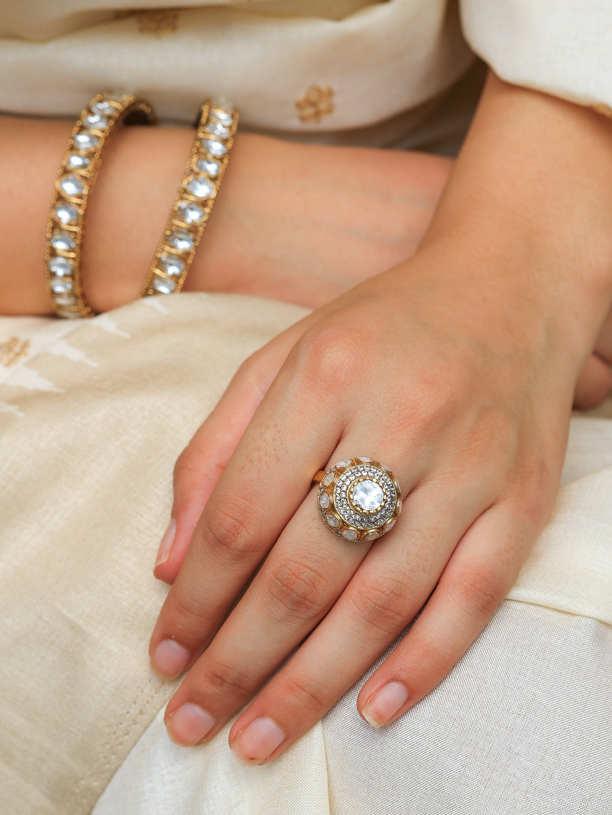 Akrati Regal Elegance Mossanite Ring