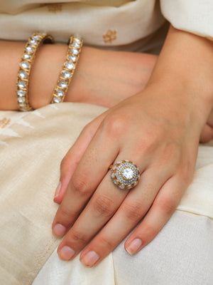 Akrati Regal Elegance Mossanite Ring