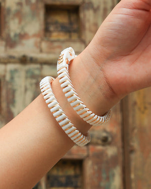 Rupali Hathi Mukh Shakha Pola Bangles