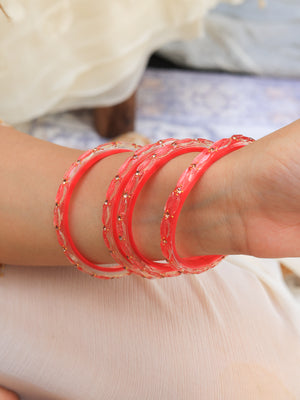 Soni Acrylic With Stone Bangles