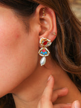Gulnaar floral cute earring
