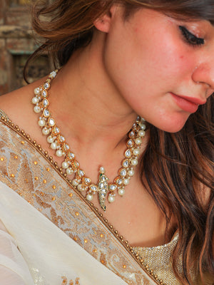 Chiriya kundan necklace