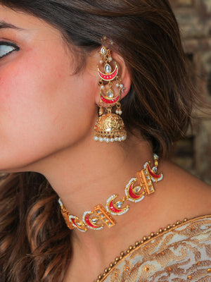 Nagma kundan choker set