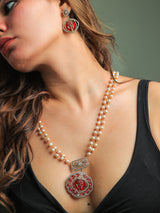 Umaid monalisa stone necklace set