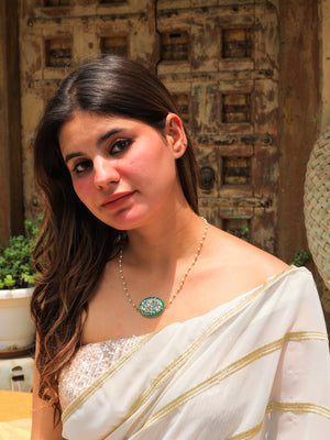 Kamna enamel pendant necklace