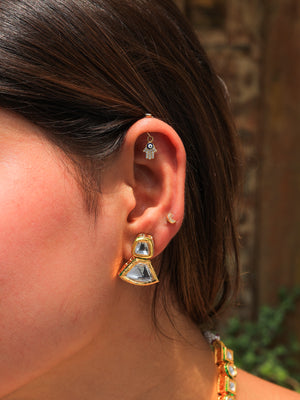 Chahna kundan single string Necklace set