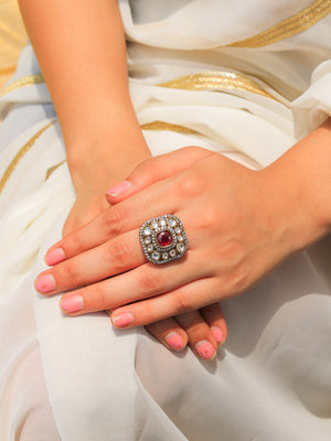 Falguni Moissanite Cocktail Ring