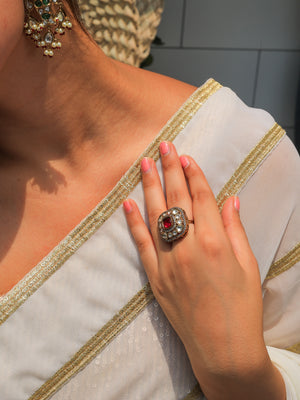 Falguni Moissanite Cocktail Ring